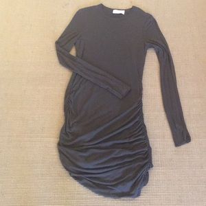 ALC Jersey Ruched Long Sleeved  Dress